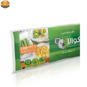 تصویر کیسه فریزر کوالا مدل تقویمی بزرگ F100 بسته 100 عددی 