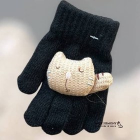 تصویر دستکش بچگانه انگشتی عروسک دار 