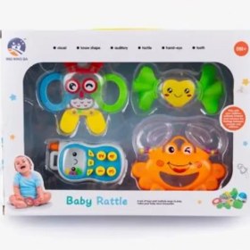 تصویر اسباب بازی مدل جغجغه 4 عددی طرح خرچنگ کد 599 