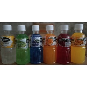 تصویر آبمیوه با تکه نارگیل لکسی 