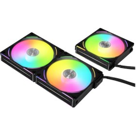 تصویر فن کیس لیان لی UNI FAN AL V2 Black بسته 3 عددی 