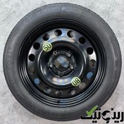 تصویر رینگ و لاستیک زاپاس فرغونی بی ام و 530i – E60 سایز 17 اینچی 