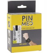 تصویر مچ بند قابل تنظیم آتل دار مدل ۶۰۰۲ پین مد Pin Med Wrist Brace With Double Lock Code 6002 Free Size