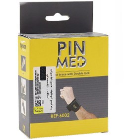 تصویر مچ بند قابل تنظیم آتل دار مدل ۶۰۰۲ پین مد Pin Med Wrist Brace With Double Lock Code 6002 Free Size