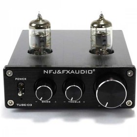 تصویر پری آمپلی فایر لامپی FX-AUDIO TUBE-03 Preamplifier 6K4 Tube Hi-Fi with Bass & Treble 