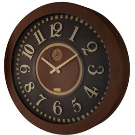 تصویر ساعت دیواری چوبی لوتوس مدل KINGSTON کد W-9819 ا LOTUS - KINGSTON Wooden Wall Clock Code W-9819 LOTUS - KINGSTON Wooden Wall Clock Code W-9819