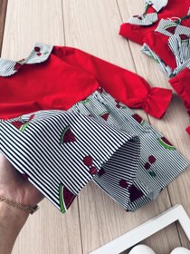 تصویر پیراهن یلدایی هندونه 