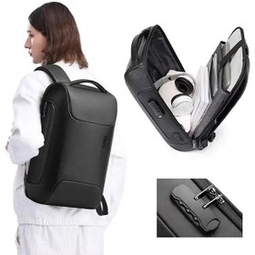 تصویر کوله پشتی چرم ضد سرقت لپ تاپ 15.6 اینچ یو اس بی دار بنج Bange BG-6622 Tas Laptop Backpack Kulit Sapi Asli 15.6 Inch 