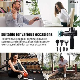 Massage Gun Deep Tissue, Cotsoco Percussion Muscle Massager for Athletes,  Super Quiet Portable Handheld Electric Sport Massager, 6 Speed and 4 Massage  Heads(Black) 