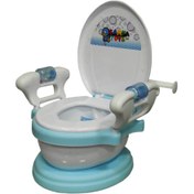 تصویر توالت فرنگي موزیکال با جا دستمال samya toys سامیا تویز Samya Toys Musical Farangi Toilet with Napkin Holder