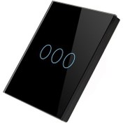 تصویر کلید سه پل لمسی ریموتی RF433 