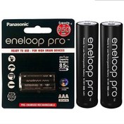 تصویر باتری نیم قلمی قابل شارژ پاناسونیک مدل eneloop pro-HR03 بسته دو عددی Panasonic eneloop pro-HR03 AAA Rechargeable Battery - Pack Of 2