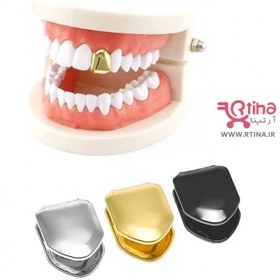 تصویر گریلز تزئینی تک دندان/ روکش دندان هیپ هاپ PUNK 