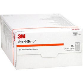 تصویر چسب بخیه 3M استری استریپ مدل R1546 3M™ Steri-Strip™ Wondsluitingen, 6mm x 100mm