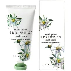 تصویر کرم دست آبرسان گل برفی جیگات Edelweiss اورجینال Jigott Hand Cream Edelweiss Secret Garden