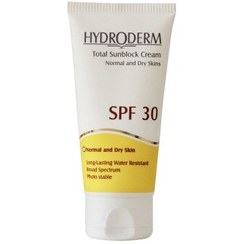 تصویر کرم ضد آفتاب بی رنگ هیدرودرم  SPF30 