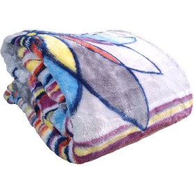 تصویر پتو گلبافت مورا یکنفره طرح 4 