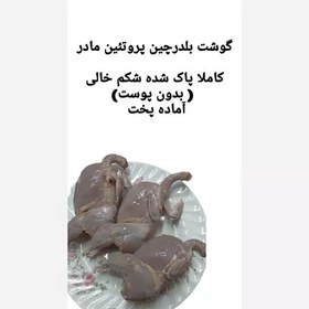 تصویر گوشت بلدرچین کامل پاک شده آماده پخت 3 عدد 