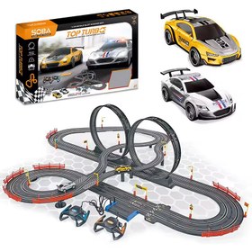 تصویر کیت ماشین بازی مدل مسابقه ای کنترلی طرح SOBA SLOT RACING کد 10/49 