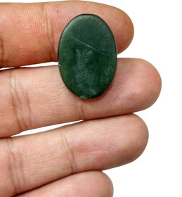 تصویر نگین یشم زغالدار اصیل ومعدنی J2 