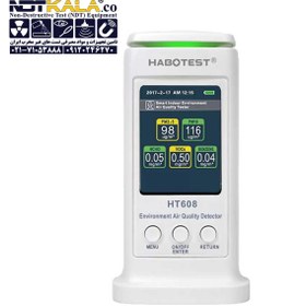 تصویر دستگاه سنجش کیفیت هوا و پارتیکل کانتر یا غبار سنج هابوتست مدل HT608 Indoor Outdoor PM2.5 HT608 Air Quality Detector