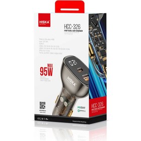تصویر شارژر فندکی هیسکا مدل HCC-326 ظرفیت ۹۵ وات 