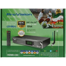 تصویر گیرنده دیجیتال DVB-T پروویژن مدل pro 20 plus- main10 مشکی اسپیکر خانگی پرتابل HDMI پروویژن مدل گیرنده دیجیتال DVB-T پروویژن مدل pro 20 plus- main10 مشکی