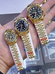 تصویر ساعت مچی رولکس مدل Datejust 03 دورنگ با بند استیل 