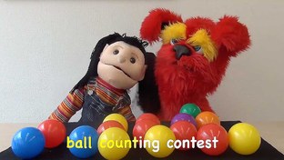 تصویر کلیپ آموزش زبان کودکان با مت Color Ball Counting Song Find Colors 