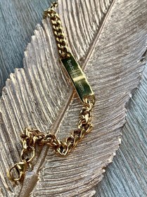 تصویر دستبند دخترانه پسرانه استیل رنگ ثابت 