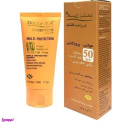 تصویر کرم ضد آفتاب دکتر ژیلا مدل Multi Protection حجم ۵۰ میلی لیتر رنگی SPF50 