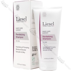 تصویر شامپو ضد ریزش موهای خشک لایسل حجم 200 میلی لیتر Liesel Revitalizing And Fortifying Shampoo For Dry Hair 200 ml