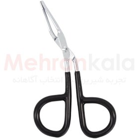 تصویر موچین قیچی ابرو زئوس مدل Flat ZUS Scissors Shaped Eyebrow Flat Tweezers