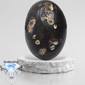 تصویر نگین عقیق ملکی درشت M33 