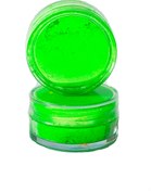 تصویر رنگ سبز پودری فلوروسنت رزین اپوکسی وزن میانگین 10 گرم 
