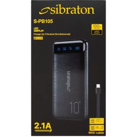 تصویر پاوربانک سیبراتون مدل S-PB105 ظرفیت 10000 میلی آمپر ساعت Sibraton S-PB105 10000mah power bank