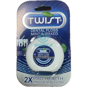 تصویر نخ دندان تویست Mint And Waxed