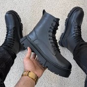 تصویر کفش بوت مردانه ساقدار چرمی برشکا کد 1604 کفش پاپوش بهبهان 