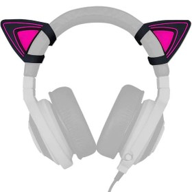 تصویر گوش گربه ای ریزر RAZER Kitty Ears Neon Purple 