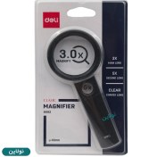 تصویر ذره بین 2 عدسی 3X دلی کد 9092 