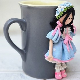 تصویر ماگ عروسکی دختر 