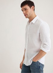 تصویر پیراهن مردانه سفید ماویMavi | 211466 اورجینال 