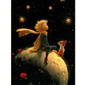 تصویر نقاشی الماسی شازده کوچولو و آسمان پرستاره سایز ۳۰*۴۰ 