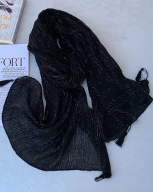 تصویر شال پلیسه کنفی 