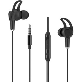 تصویر هندزفری سیمی با جک 3.5 میلی‌متری ویوو WiWU EB309 3.5mm Audio Jack in-ear stereo wired earphone مشکی هندزفری با سیم اویوو مدل WiWU EB309 3.5mm Audio Jack in-ear stereo wired earphone