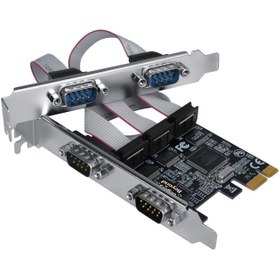 تصویر کارت سریال 9پین4پورتPC Express pci ex serial card 4port