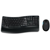 تصویر کیبورد بی‌سیم مایکروسافت مدل Desktop Sculpt Microsoft Desktop Sculpt Comfort Wireless Keyboard