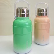 تصویر فلاسک برند HSCUP دسته دار یک لیتر - سبز 