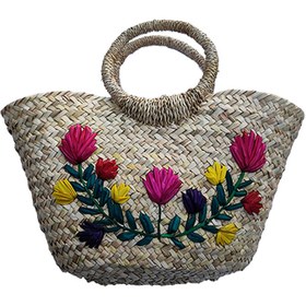 تصویر ساک حصیری تیسا کد 13 Tisa straw bag code 13