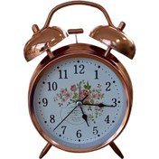 تصویر ساعت مسی|زنگ دار و چراغ دار 